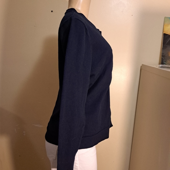 Motherhood maternity button up navy sweater M - Picture 2 of 5